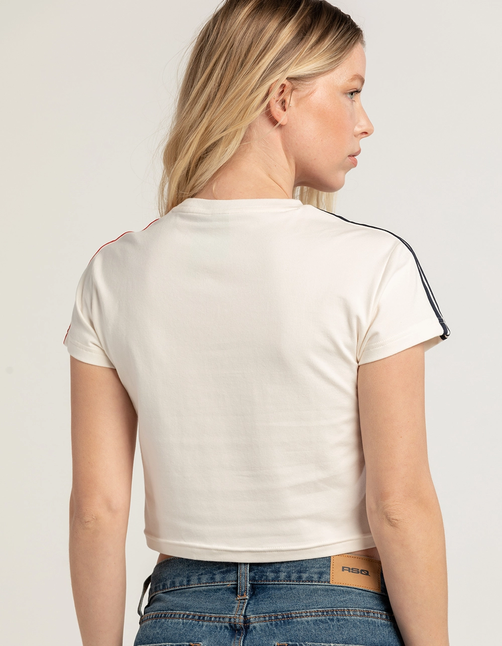 ADIDAS Flower Womens Crop Tee - Image 3