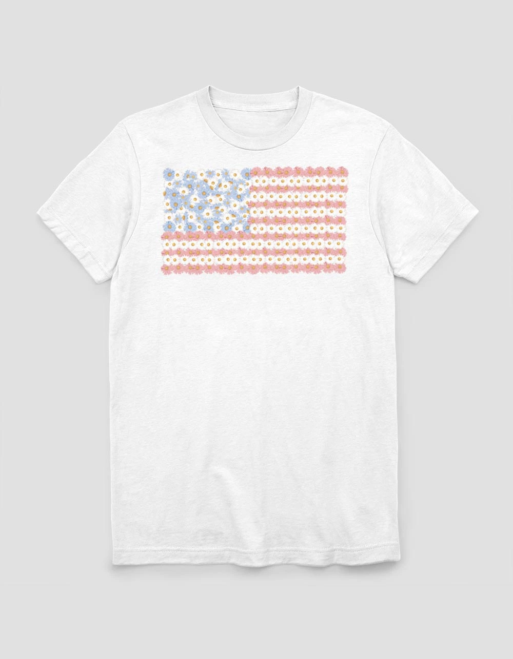 Art/Design AMERICA Flower Flag Unisex Tee