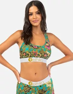 ETHIKA Jade Blossom Sports Bra