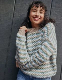 RSQ Womens Balloon Sleeve Textured Sweater