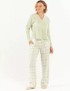 Sky And Sparrow SKY & SPARROW Womens Plaid Pajama Pants
