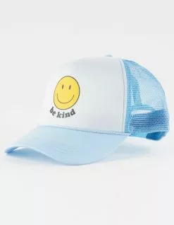 DAVID AND YOUNG Be Kind Happy Womens Trucker Hat
