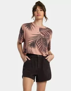 RVCA Womens Venice Twill Elasticized Shorts