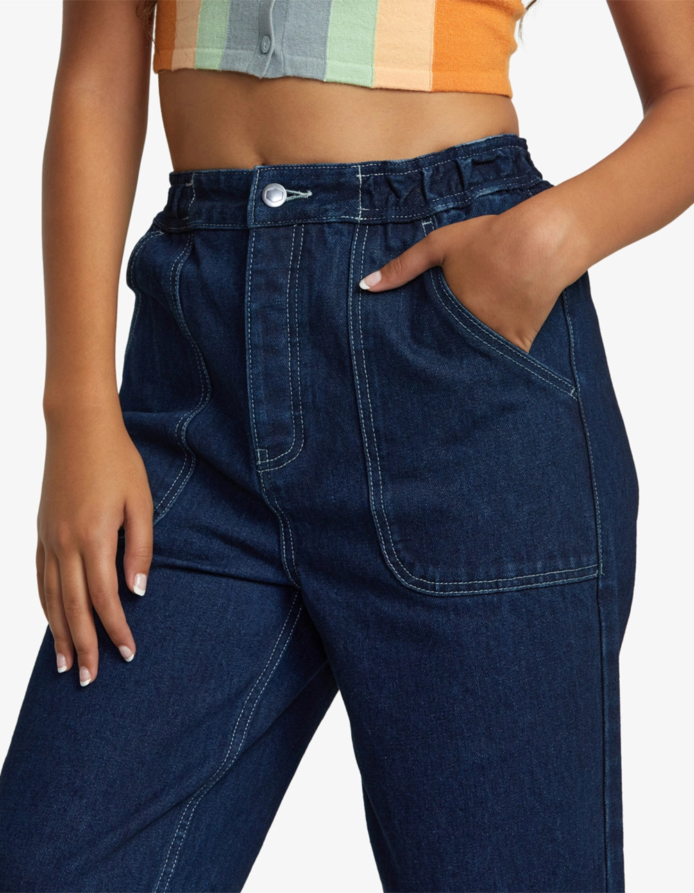 RVCA Scrunchie Womens Denim Pants - Image 5