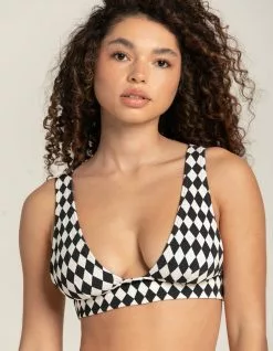 BILLABONG Triangle Diamond Plunge Bikini Bralette