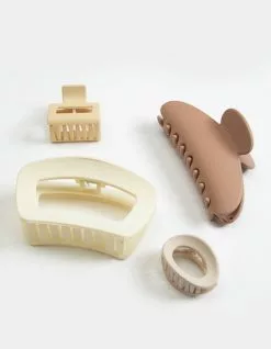 FULL TILT 4 Piece Mixed Hair Claw Clips