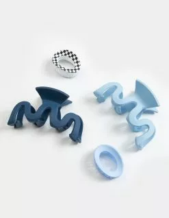 FULL TILT 4 Piece Mixed Hair Claw Clips