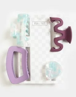 FULL TILT 4 Piece Claw Clip Hair Set
