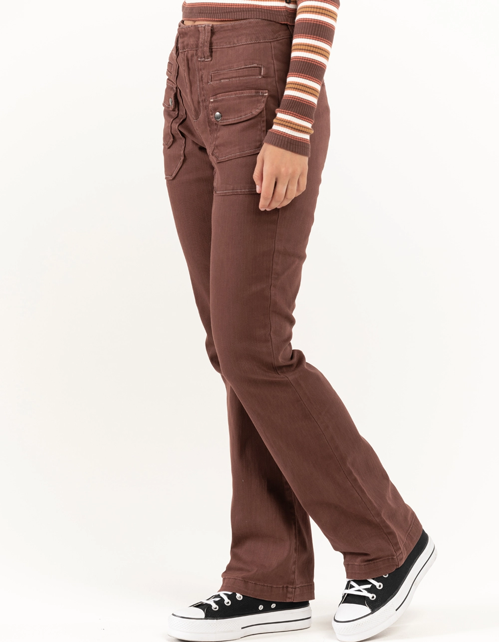 FIVESTAR GENERAL CO. Womens Mid Rise Boot Cut Pants - Image 3