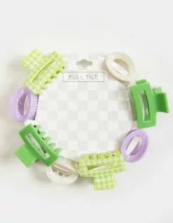 FULL TILT 6 Piece Mini Claw Clip Hair Set