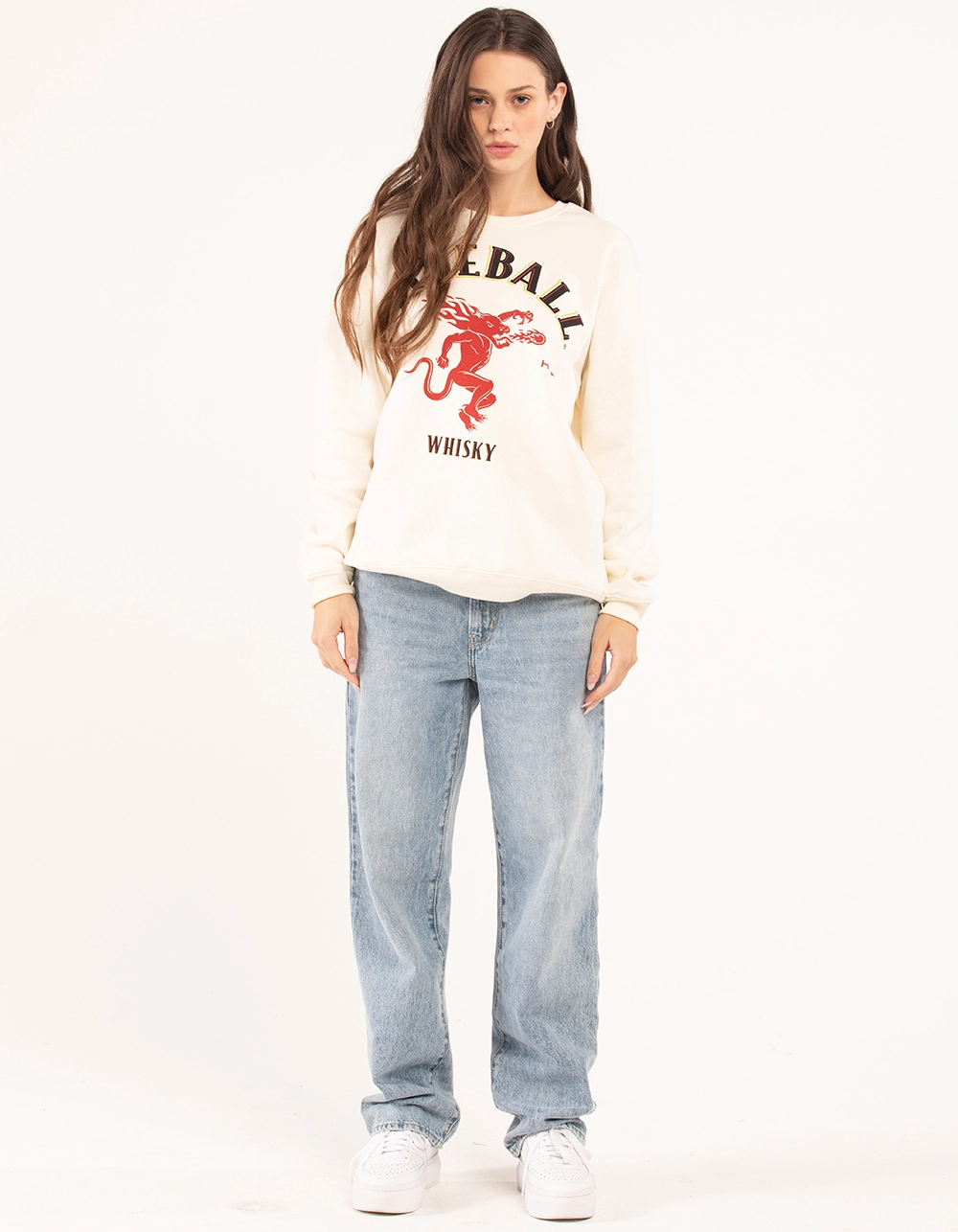 RIPPLE JUNCTION Fireball Womens Crewneck Sweatshirt - Image 7