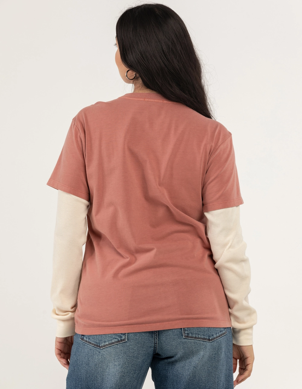 FULL TILT Mushroom 2fer Womens Tee - Image 3