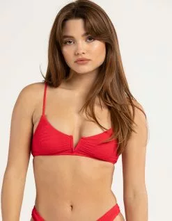 RSQ Ruffle V Bralette Bikini Top