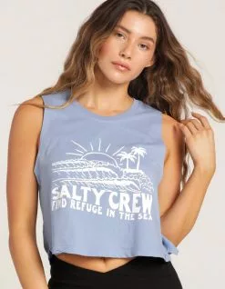 SALTY CREW Womens Cropped Muscle Tee