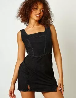 DAISY STREET Contrast Stitch Womens Dress