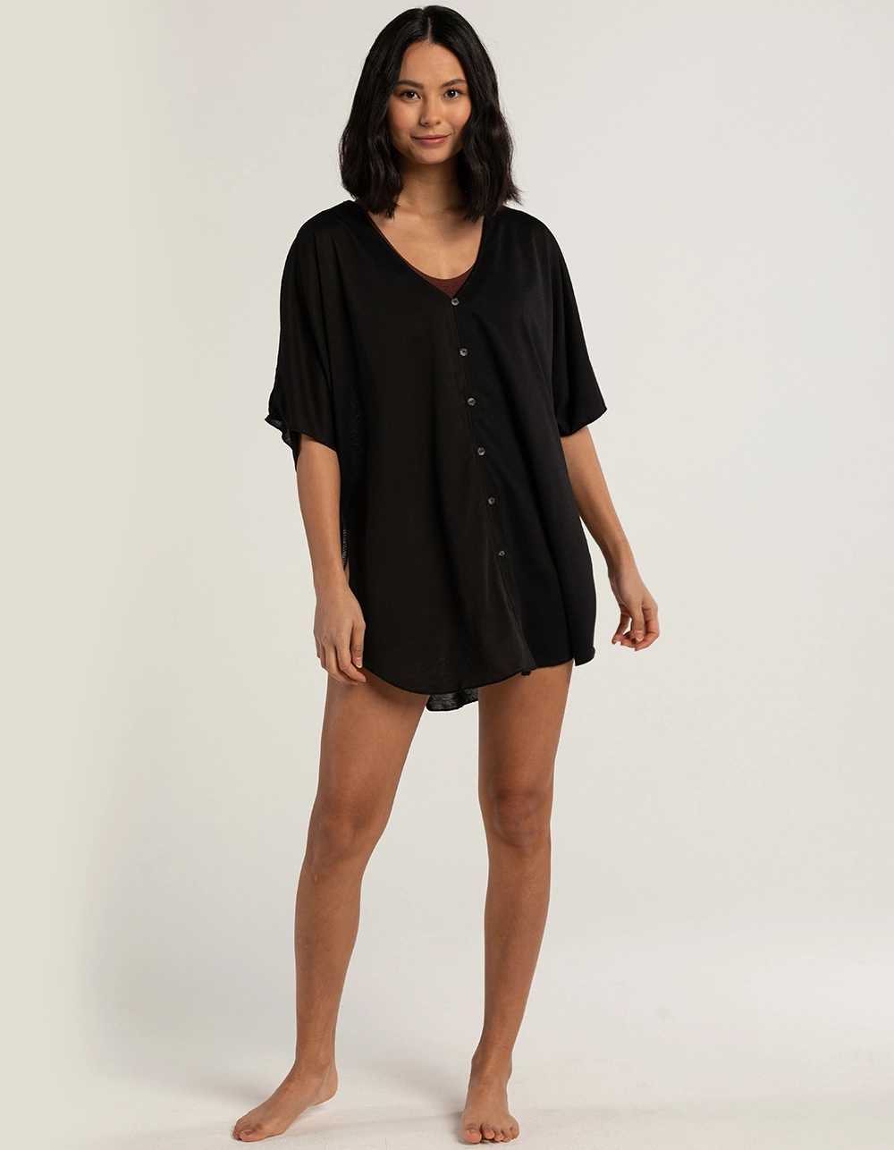 HURLEY Womens Button Up Cover-Up - Image 4