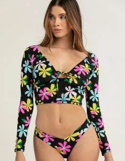 HURLEY Daisy Pop Womens Long Sleeve Rashguard