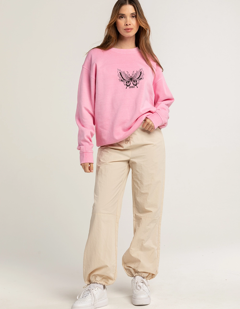 DAISY STREET Washed Leah Womens Sweatshirt - Image 4