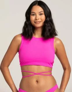 VYB Eye Candy Rib Crop Bikini Top