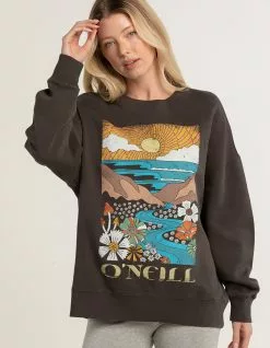 O'NEILL High Road Womens Oversized Crew Sweatshirt