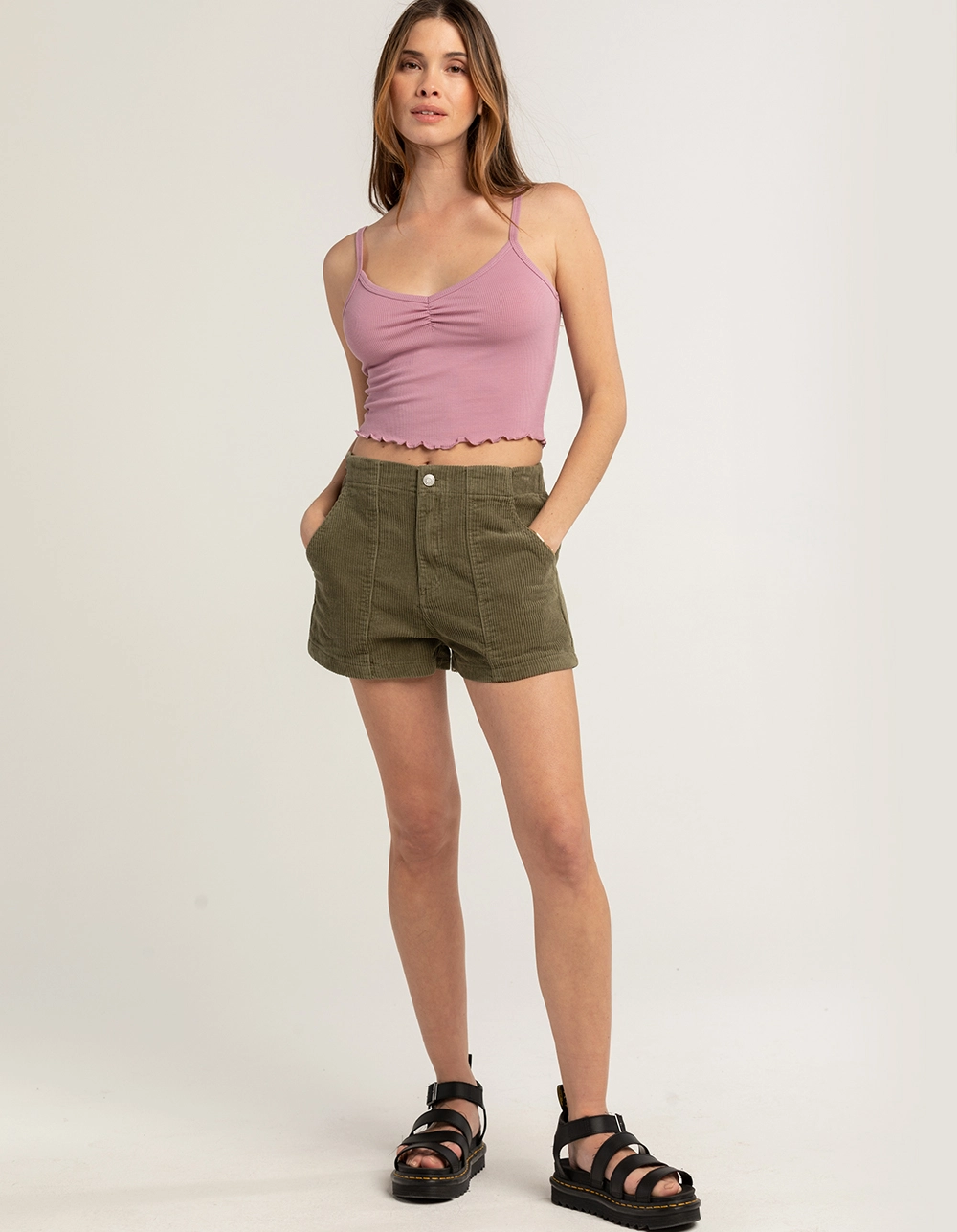 RSQ Womens Utility Corduroy Shorts - Image 5