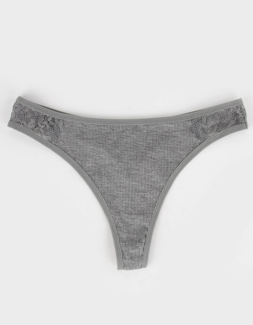 Sky And Sparrow SKY & SPARROW Rib Laceside Thong
