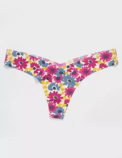 Sky And Sparrow SKY & SPARROW Floral V Lasercut Thong