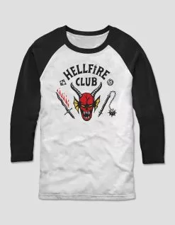STRANGER THINGS Hellfire Club Unisex Raglan Tee