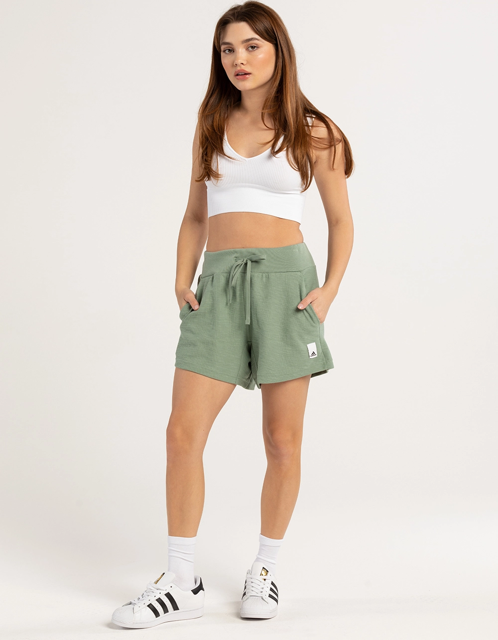 ADIDAS Womens Lounge Shorts - Image 5