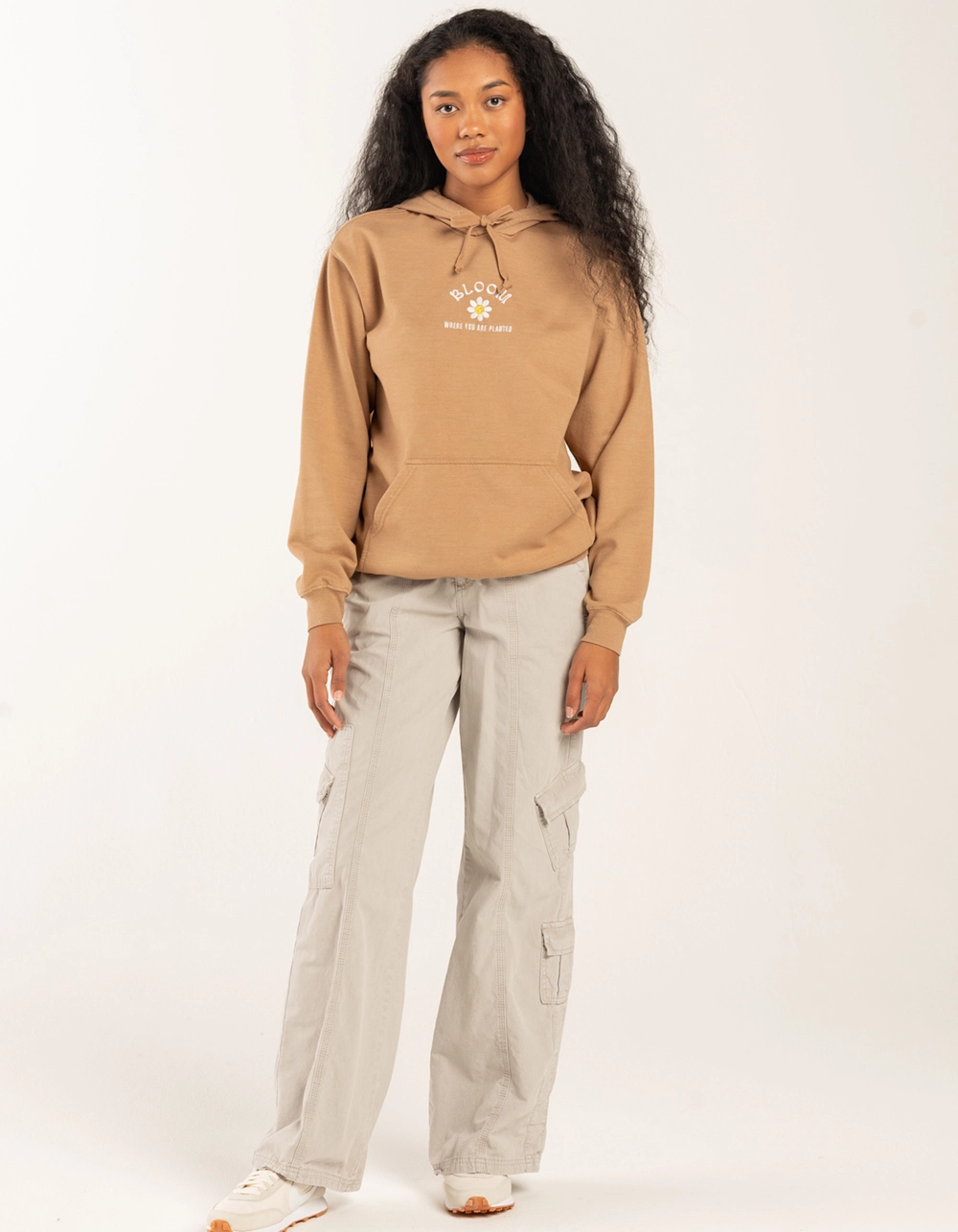 FULL TILT Bloom Embroidered Womens Hoodie - Image 4