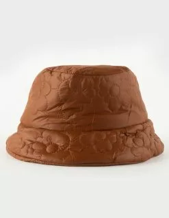 Flower Padded Womens Bucket Hat