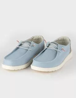 HEY DUDE Wendy Tempe Denim Womens Shoes