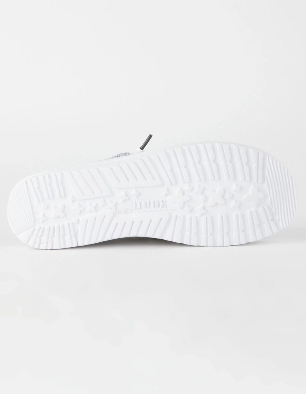 HEY DUDE Wendy Sox Glacier Grey Womens Slip On Shoes - Image 3