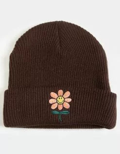 RSQ X Smiley Flower Womens Beanie