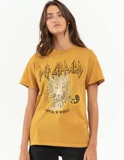 GOODIE TWO SLEEVES Def Leppard Rock N Roll Womens Oversized Tee