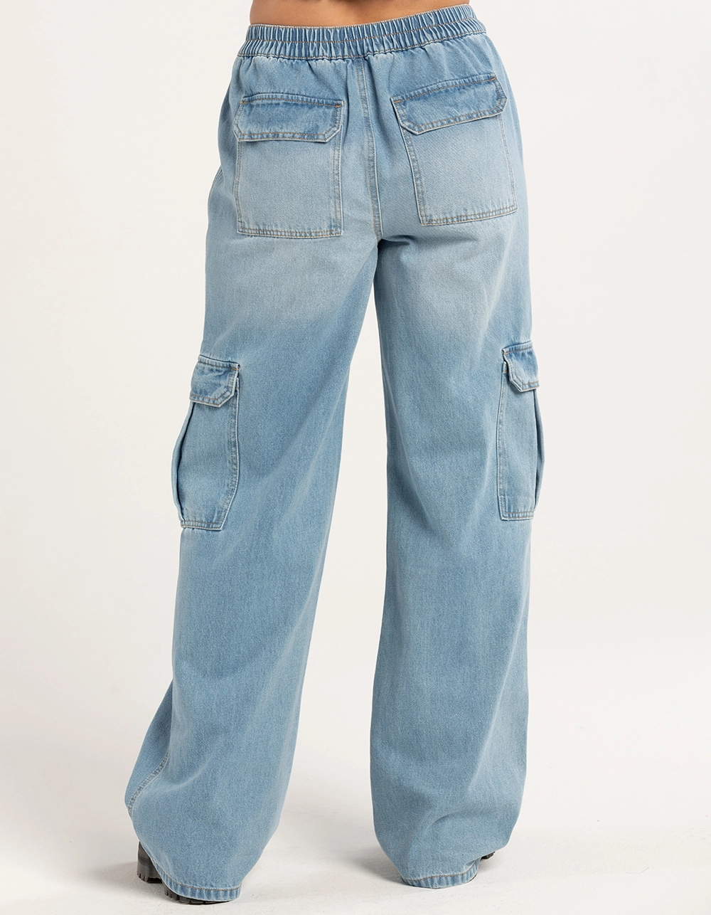 RSQ Womens D Ring Elastic Cargo Pants - Image 4