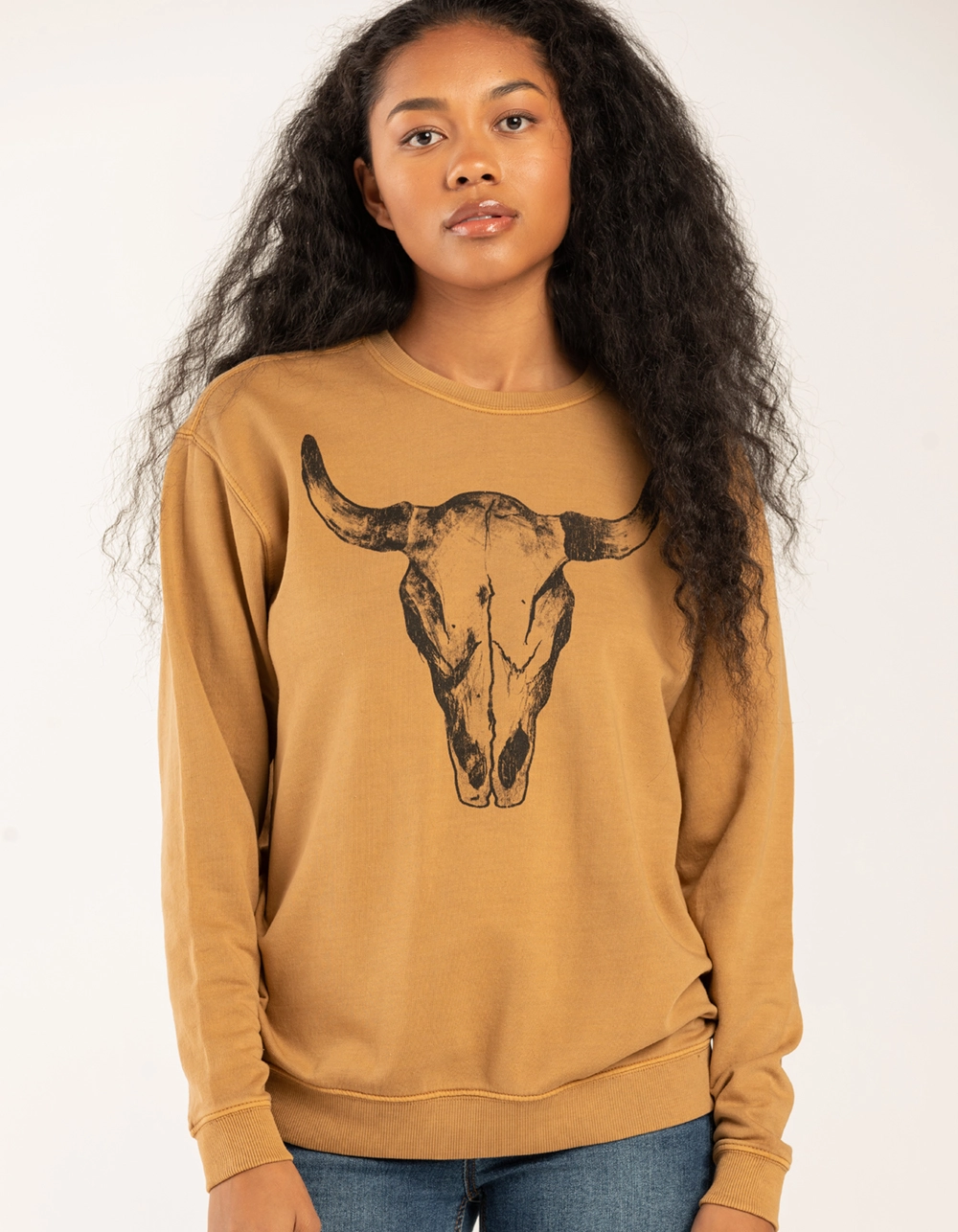 FULL TILT Western Horn Womens Crewneck Sweatshirt