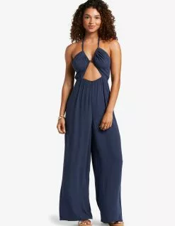 ROXY Away On Vacay Womens Wide Leg Jumpsuit