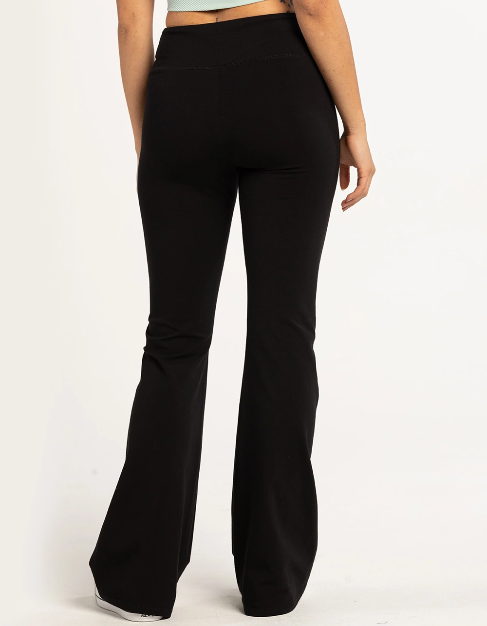 TILLYS Crossover Waist Womens Flare Leggings - Image 4