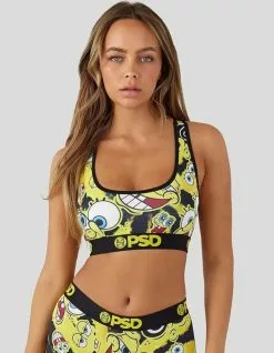 PSD X SpongeBob SquarePants Dye All Over Sports Bra