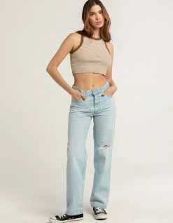 LEVI'S 94 Baggy Womens Jeans - Light Indigo Destructed