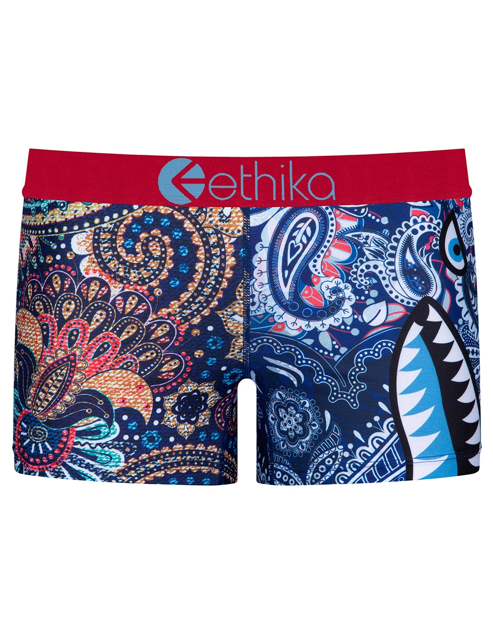 ETHIKA Bomber Crazy Paisley Staple Womens Boyshorts - Image 2