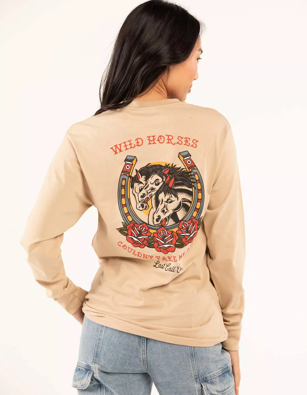 LAST CALL CO. Wild Horses Womens Tee - Image 5
