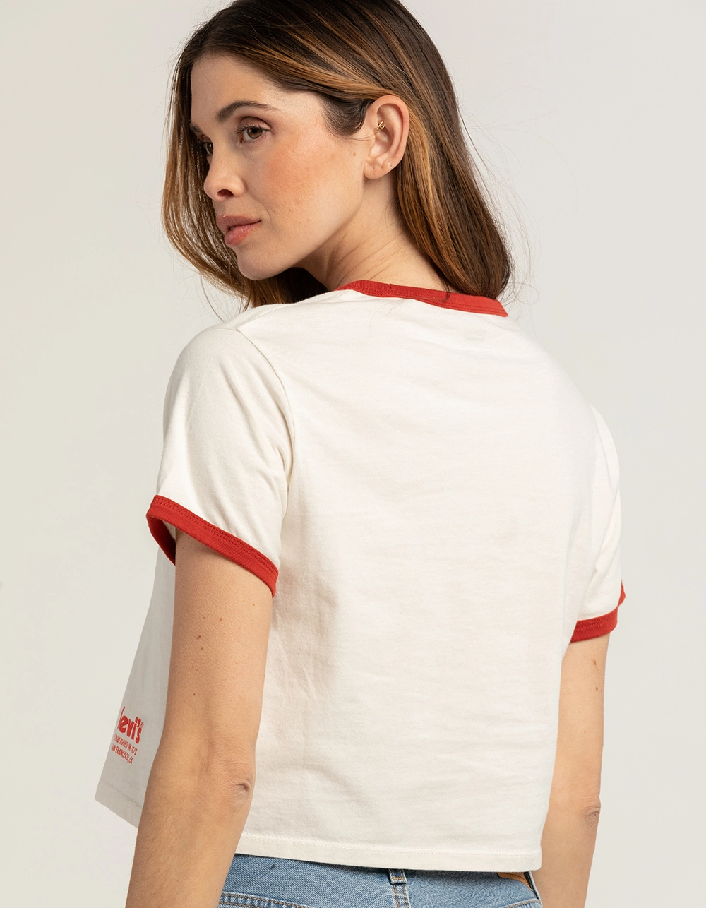 LEVI'S Wild Spirit Womens Crop Ringer Tee - Image 4