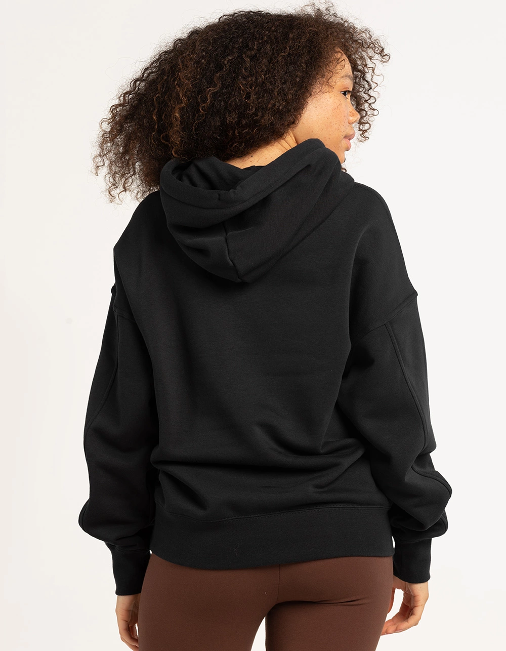 CONVERSE Embroidered Woodmark Womens Hoodie - Image 3