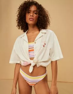 ROXY X Kate Bosworth Surf Kind Kate Womens Button Up Shirt