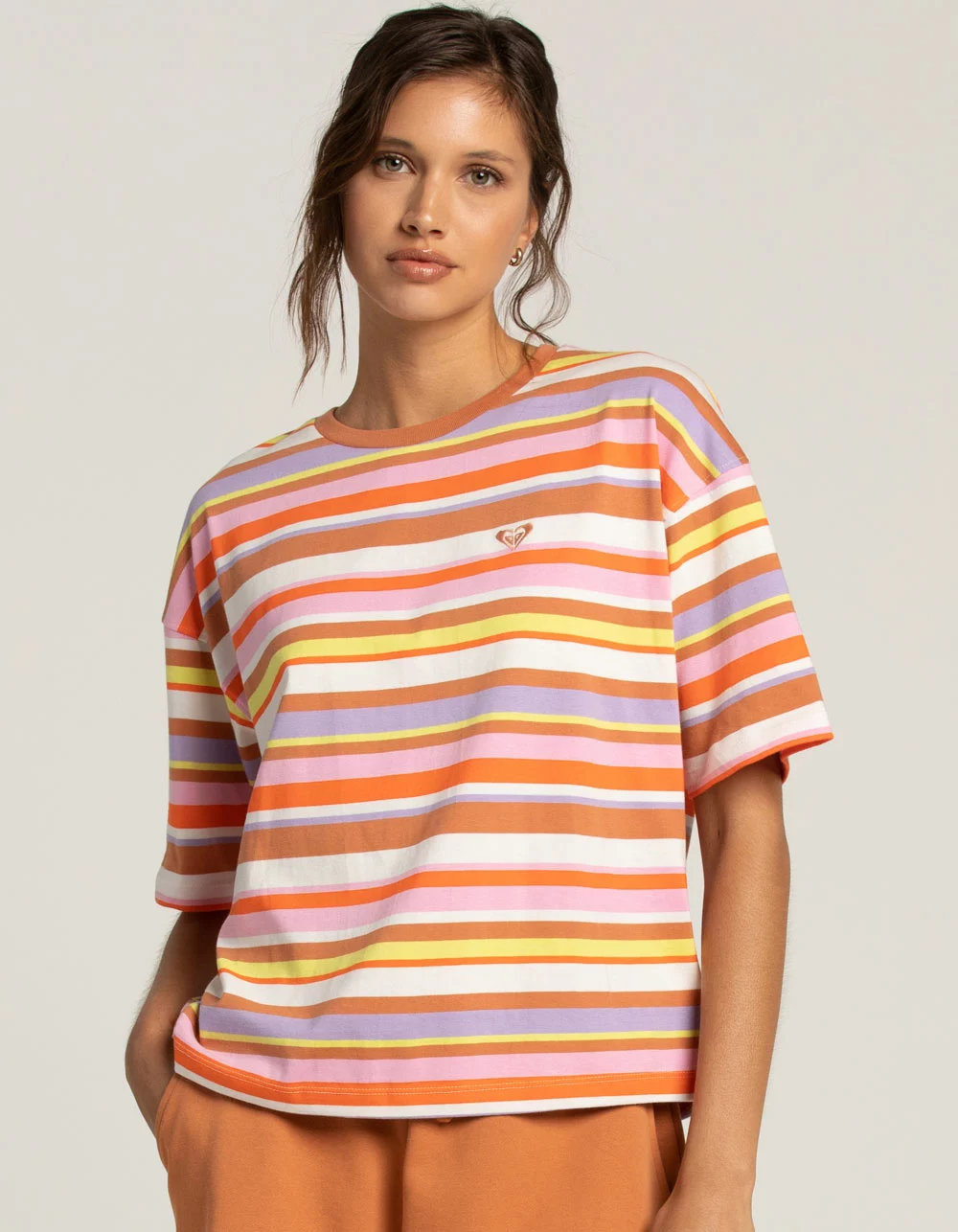 ROXY X Kate Bosworth Surf Kind Kate Womens Knit Stripe Tee