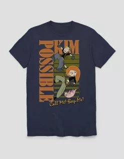 Disney KIM POSSIBLE Call Me Beep Me Unisex Tee