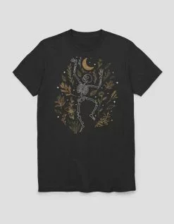 Art/Design SKELETON Fall Leaves Unisex Tee