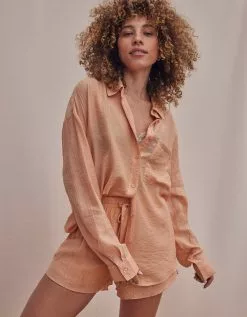 WEST OF MELROSE Textured Pull On Womens Shorts